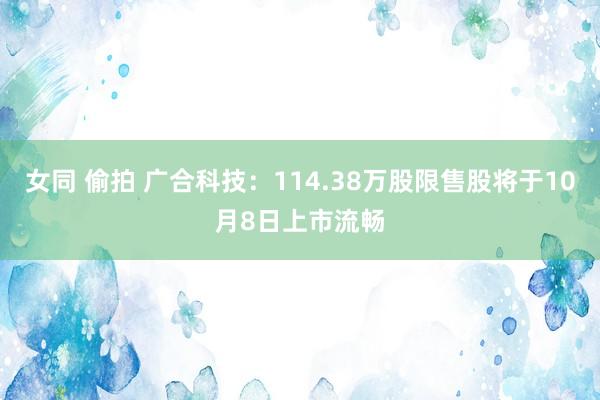 女同 偷拍 广合科技：114.38万股限售股将于10月8日上市流畅