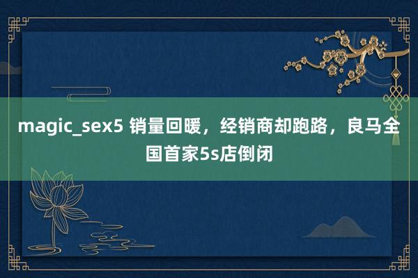 magic_sex5 销量回暖，经销商却跑路，良马全国首家5s店倒闭