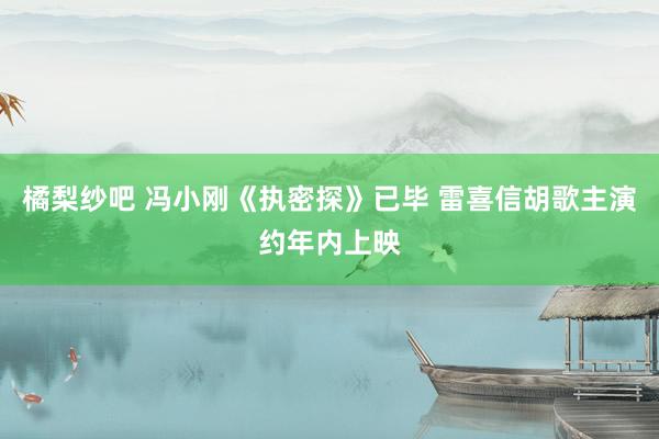 橘梨纱吧 冯小刚《执密探》已毕 雷喜信胡歌主演约年内上映