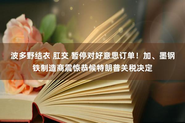 波多野结衣 肛交 暂停对好意思订单！加、墨钢铁制造商震惊恭候特朗普关税决定