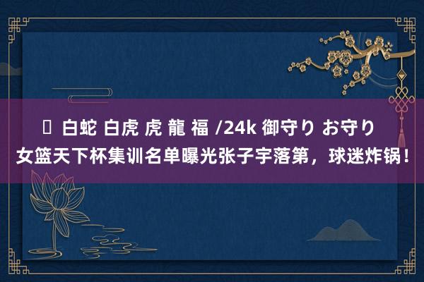 ✨白蛇 白虎 虎 龍 福 /24k 御守り お守り 女篮天下杯集训名单曝光张子宇落第，球迷炸锅！