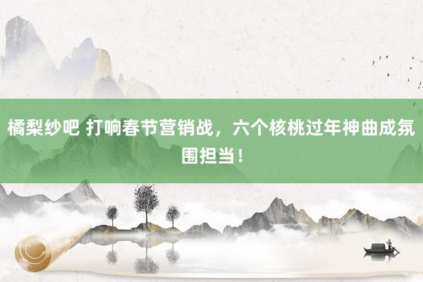 橘梨纱吧 打响春节营销战，六个核桃过年神曲成氛围担当！