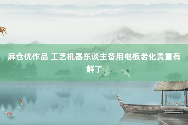 麻仓优作品 工艺机器东谈主备用电板老化贵重有解了