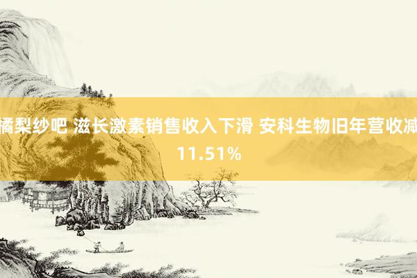 橘梨纱吧 滋长激素销售收入下滑 安科生物旧年营收减11.51%