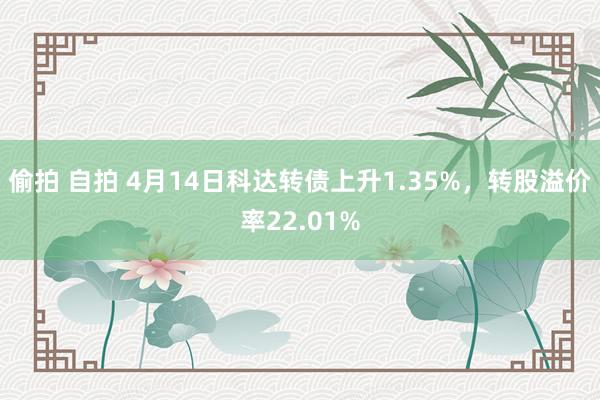 偷拍 自拍 4月14日科达转债上升1.35%，转股溢价率22.01%