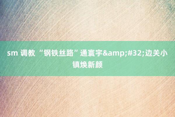 sm 调教 “钢铁丝路”通寰宇&#32;边关小镇焕新颜