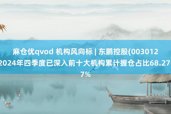 麻仓优qvod 机构风向标 | 东鹏控股(003012)2024年四季度已深入前十大机构累计握仓占比68.27%