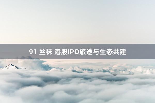 91 丝袜 港股IPO旅途与生态共建