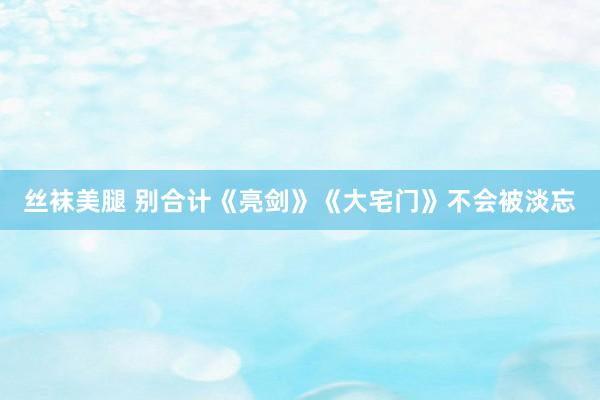 丝袜美腿 别合计《亮剑》《大宅门》不会被淡忘